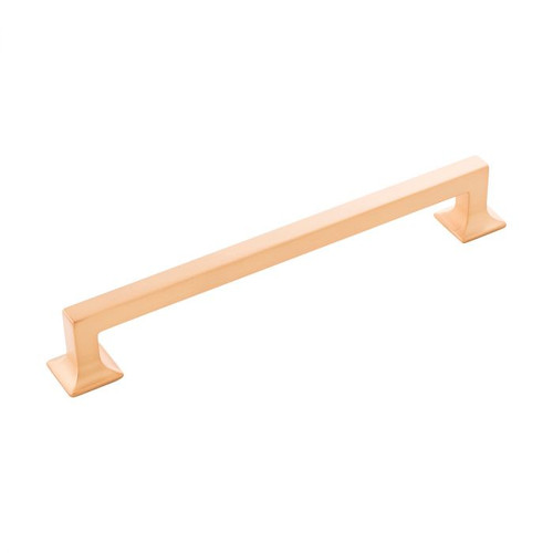 Belwith Hickory, Studio, 8 13/16" (224mm) Straight Pull, Brushed Golden Brass