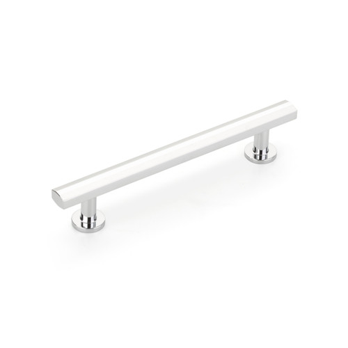 Schaub and Company, Heathrow, 5" Bar Pull, Polished Chrome