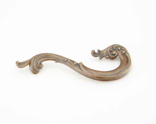 Schaub and Company, French Court, 5" Curved Pull - Right Pull, Monticello Brass