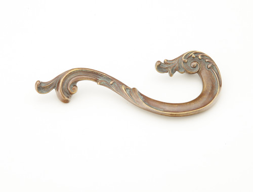 Schaub and Company, French Court, 3 1/2" Curved Pull - Right Pull, Monticello Brass