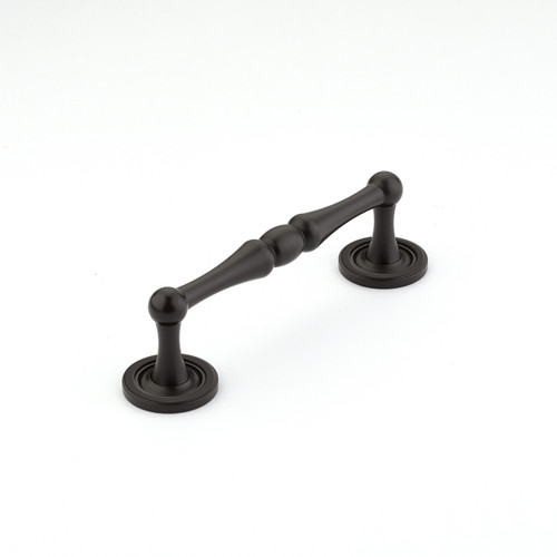 Schaub and Company, Atherton, 4" Plain Footplate Straight Pull, Oil Rubbed Bronze
