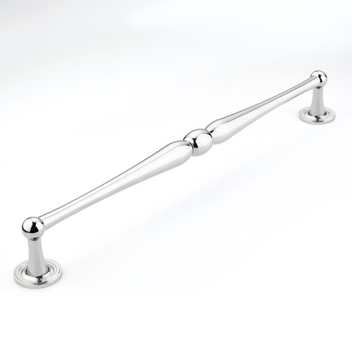 Schaub and Company, Atherton, 15" Plain Footplate Straight Pull, Polished Chrome