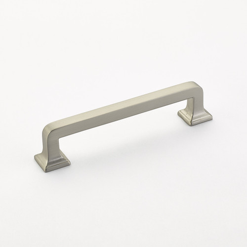 Schaub and Company, Menlo Park, 4" Straight Pull, Satin Nickel