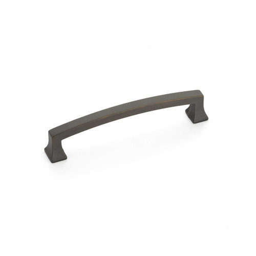 Schaub and Company, Menlo Park, 5" Curved Pull, Ancient Bronze