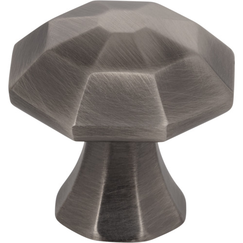 Jeffrey Alexander, Wheeler, 1 1/4" Round Knob, Brushed Pewter