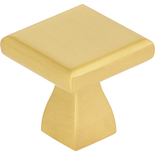 Elements, Hadly, 1" Square Knob, Brushed Gold