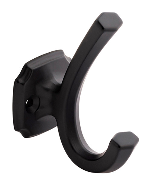 Belwith Hickory, Veranda, 3 1/2" Length Hook, Matte Black