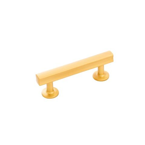 Belwith Hickory, Woodward, 3" Bar Pull, Brushed Golden Brass