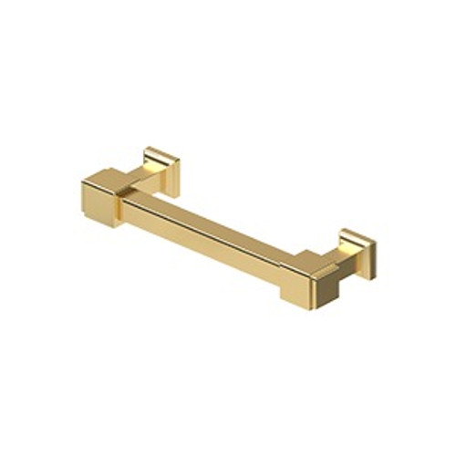 Deltana, 4" Manhattan Bar Pull, PVD Polished Brass