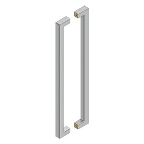 Deltana, 24" Contemporary Back-to-Back Pull, Brushed Stainless