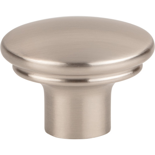 Top Knobs, Ellis, Julian, 1 3/8" Oval Knob, Brushed Satin Nickel