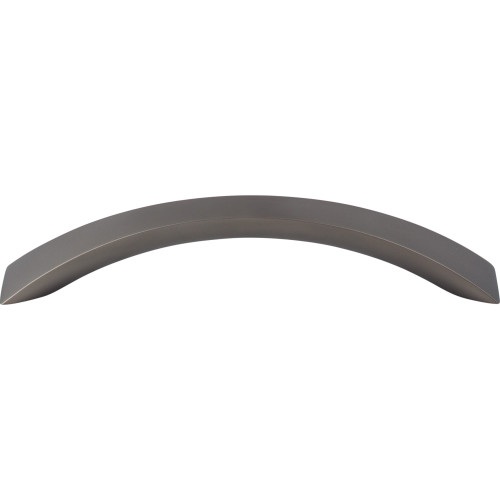 Top Knobs, Nouveau, Crescent Flair, 5 1/16" (128mm) Curved Pull, Ash Gray