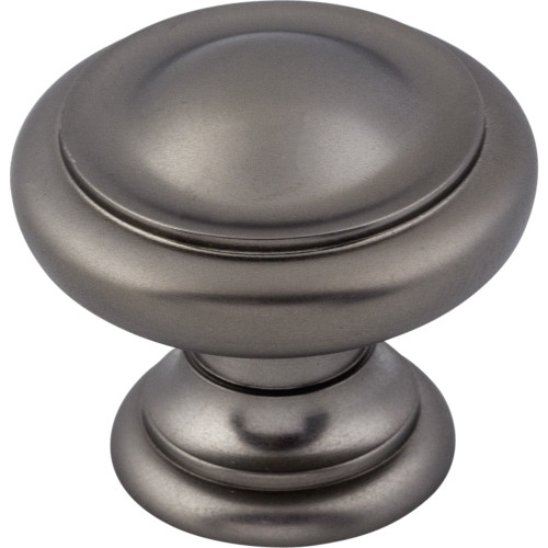 Top Knobs, Nouveau, Dome Knob, 1 1/8" Round Knob, Ash Gray