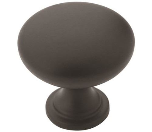 Amerock, Edona, 1 1/4" Round Knob, Matte Black