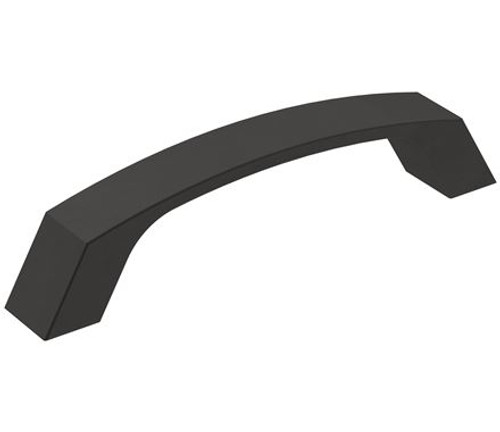 Amerock, Premise, 3 3/4" (96mm) Curved Pull, Matte Black