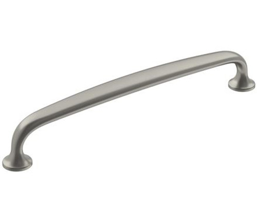 Amerock, Renown, 6 5/16" (160mm) Curved Pull, Satin Nickel