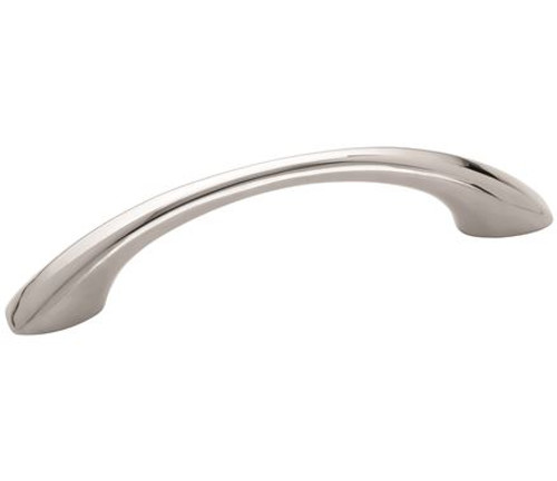 Amerock, Everyday Basics, Vaile, 3 3/4" (96mm) Curved Pull, Polished Chrome