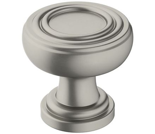 Amerock, Ville, 1 1/8" Round Knob, Satin Nickel