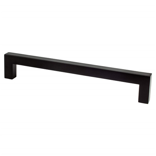 Berenson, Contemporary Advantage One, 6 5/16" (160mm) Straight Square Ended Pull, Matte Black