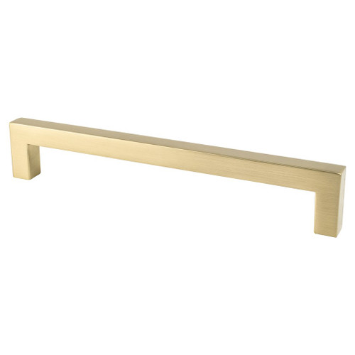 Berenson, Contemporary Advantage One, 6 5/16" (160mm) Straight Square Ended Pull, Champagne