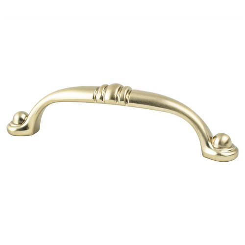 Berenson, Traditional Advantage Three, 3 3/4" (96mm) Curved Pull, Champagne