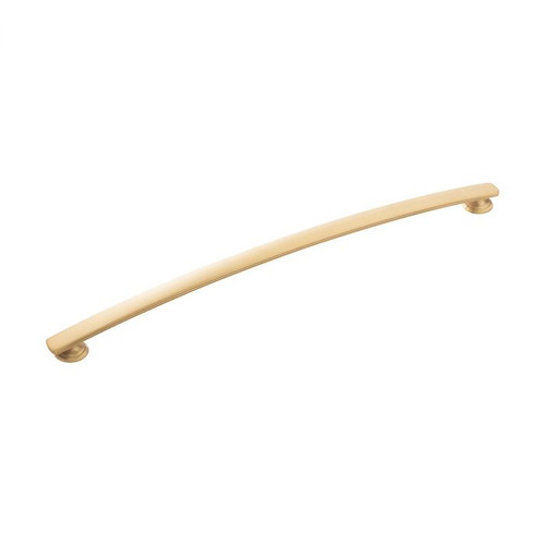 Belwith Hickory, American Diner, 12" (305mm) Curved Pull, Brushed Golden Brass