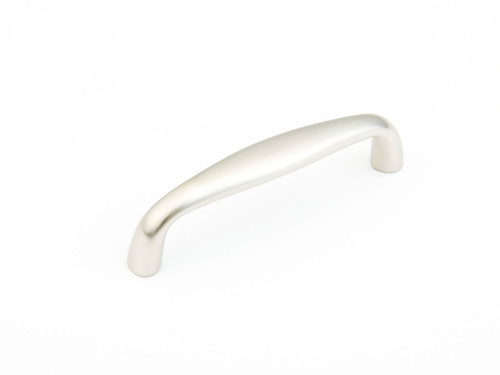 Schaub and Company, Traditional, 3" Curved Pull, Satin Nickel