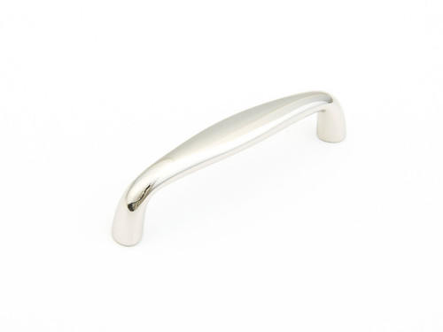 Schaub and Company, Traditional, 3" Curved Pull, Polished Nickel