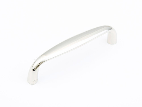 Schaub and Company, Traditional, 4" Curved Pull, Polished Nickel