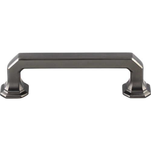 Top Knobs, Chareau, Emerald, 3 3/4" (96mm) Straight Pull, Ash Gray
