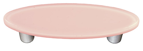 Aquila Art Glass, Solids, 3" Oval Straight Pull, Petal Pink