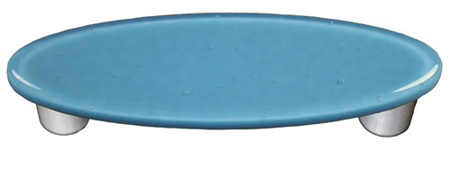 Aquila Art Glass, Solids, 3" Oval Straight Pull, Egyptian Blue