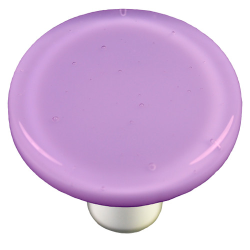 Aquila Art Glass, Solids, 1 1/2" Round Knob, Neo-Lavender