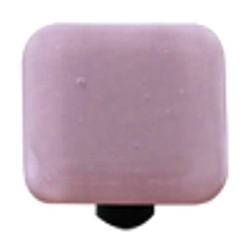 Aquila Art Glass, Solids, 1 1/2" Square Knob, Dusty Lilac