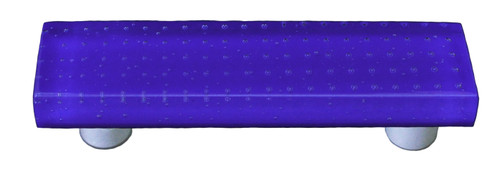 Aquila Art Glass, Bubbles, 3" Straight Pull, Deep Cobalt Blue