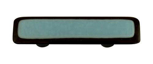 Aquila Art Glass, Borders, 3" Straight Pull, Black Border Powder Blue