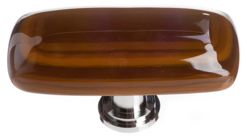Sietto, Reflective, Stratum, 2" Rectangle Knob, Woodland Brown and Umber Brown