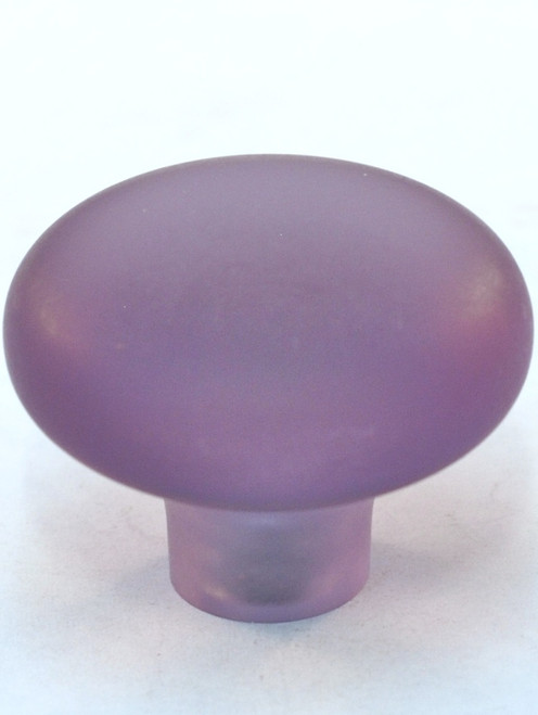 Cal Crystal, Exxel, 1 7/16" Mushroom Knob, Frost Orchid