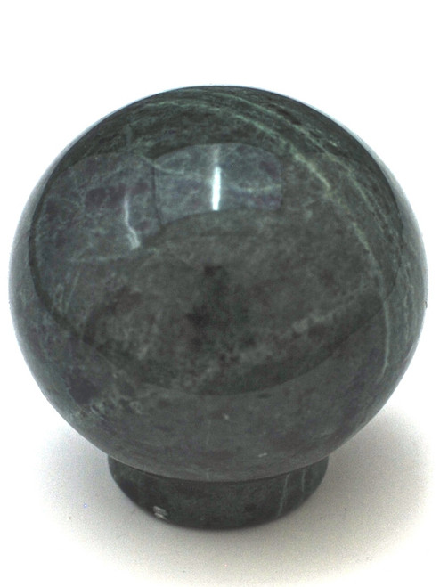 Cal Crystal, Marble, 1 1/2" Round Ball Knob, Green Marble