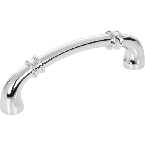 Jeffrey Alexander, Marie, 3 3/4" (96mm) Curved Pull, Polished Chrome