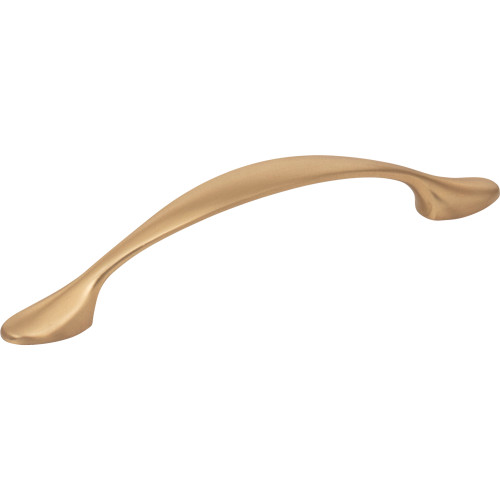 Elements, Somerset, 3 3/4" (96mm) Curved Foot Pull, Satin Bronze