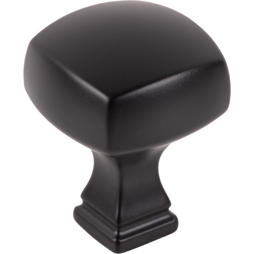 Jeffrey Alexander, Audrey, 1 1/8" Square Knob, Matte Black