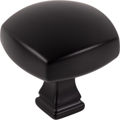 Jeffrey Alexander, Audrey, 1 3/8" Square Knob, Matte Black