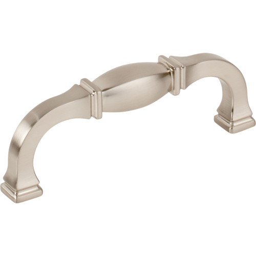 Jeffrey Alexander, Audrey, 3 3/4" (96mm) Curved Pull, Satin Nickel