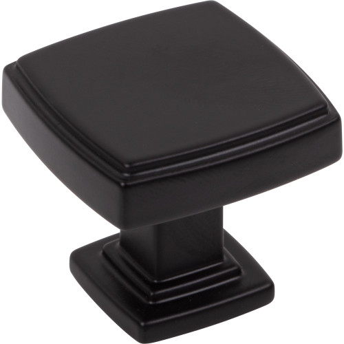 Jeffrey Alexander, Renzo, 1 1/4" Square Knob, Matte Black