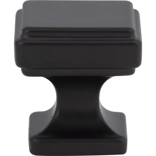 Atlas Homewares, Kate, 1 1/8" Square Knob, Matte Black