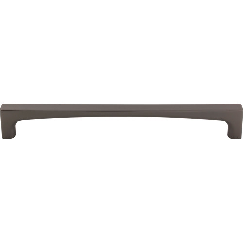 Top Knobs, Grace, Riverside, 12" (305mm) Square End Appliance Pull, Ash Gray