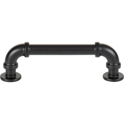 Atlas Homewares, Steam Punk, 3 3/4" (96mm) Straight Pull, Matte Black