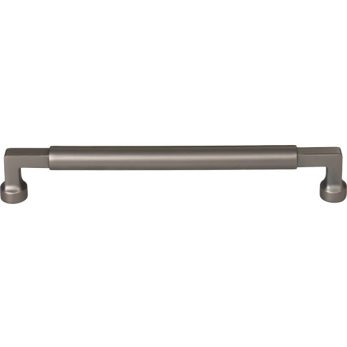 Top Knobs, Regent's Park, Cumberland, 7 9/16" (192mm) Straight Pull, Ash Gray