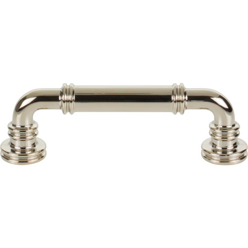 Top Knobs, Morris, Cranford, 3 3/4" (96mm) Straight Pull, Polished Nickel